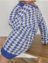 'Morraine' Checkered Long Sleeve Cardigan - Celes Fashion